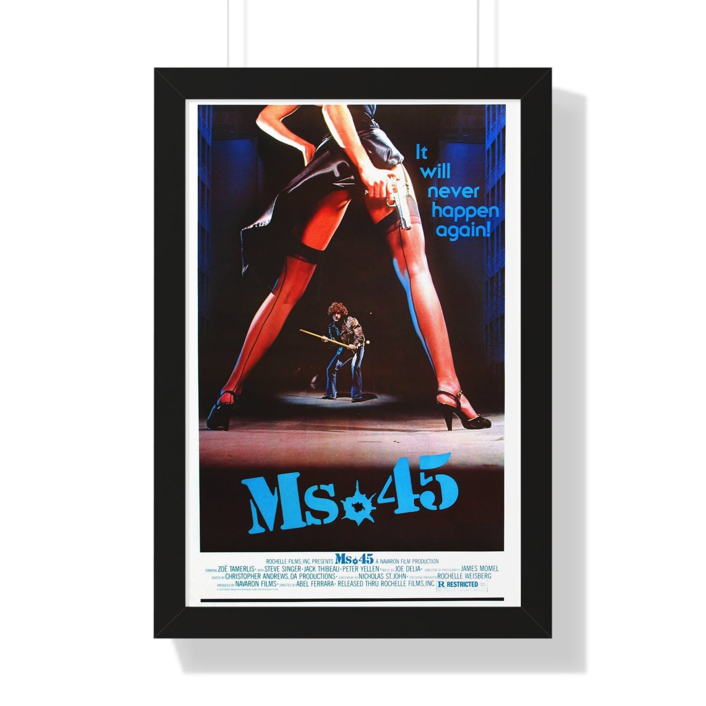 MS. 45 (ANGEL OF VENGEANCE) 1981 - Framed Movie Poster-16″ x 24″-The Sticker Space