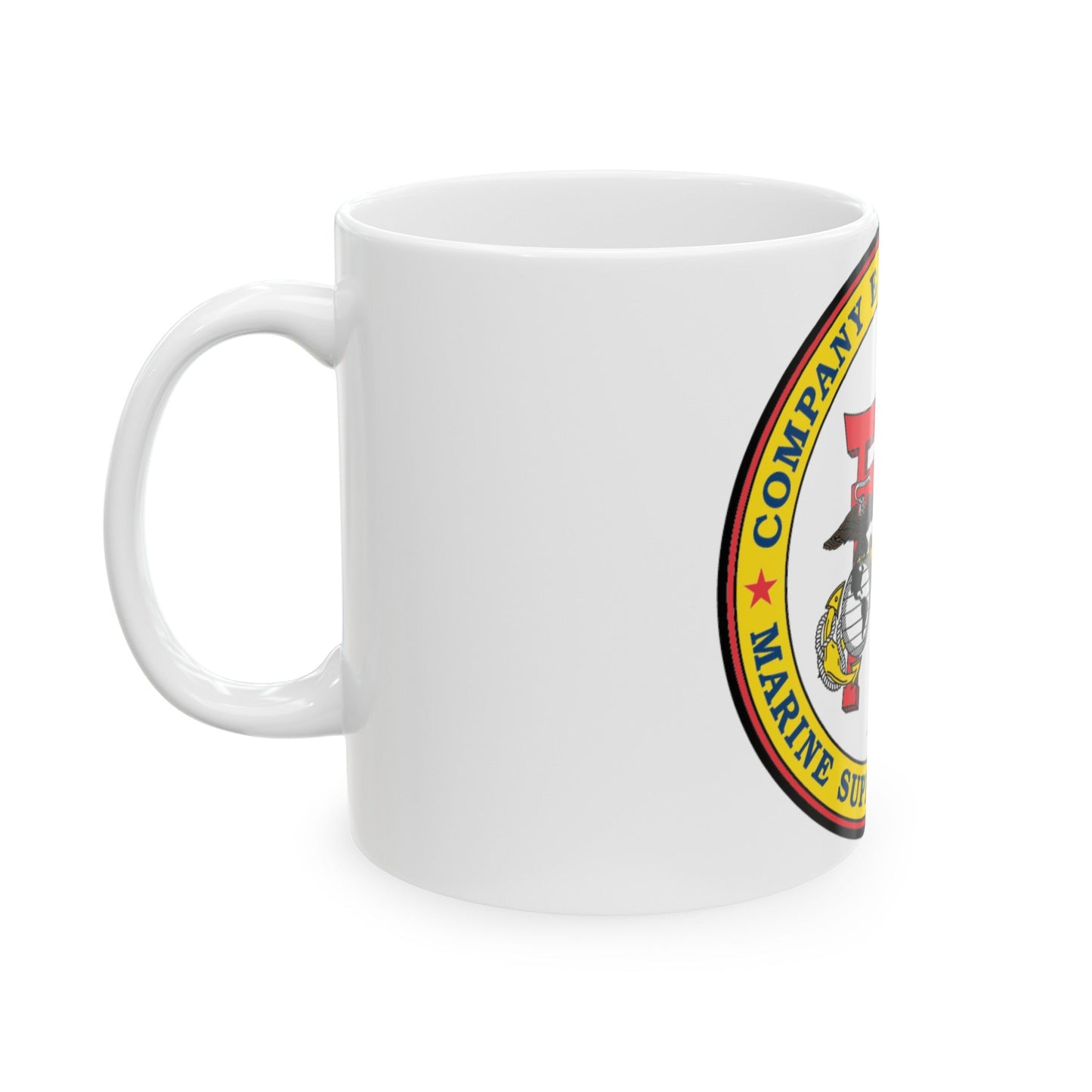 MSB Company E (USMC) White Coffee Mug-The Sticker Space