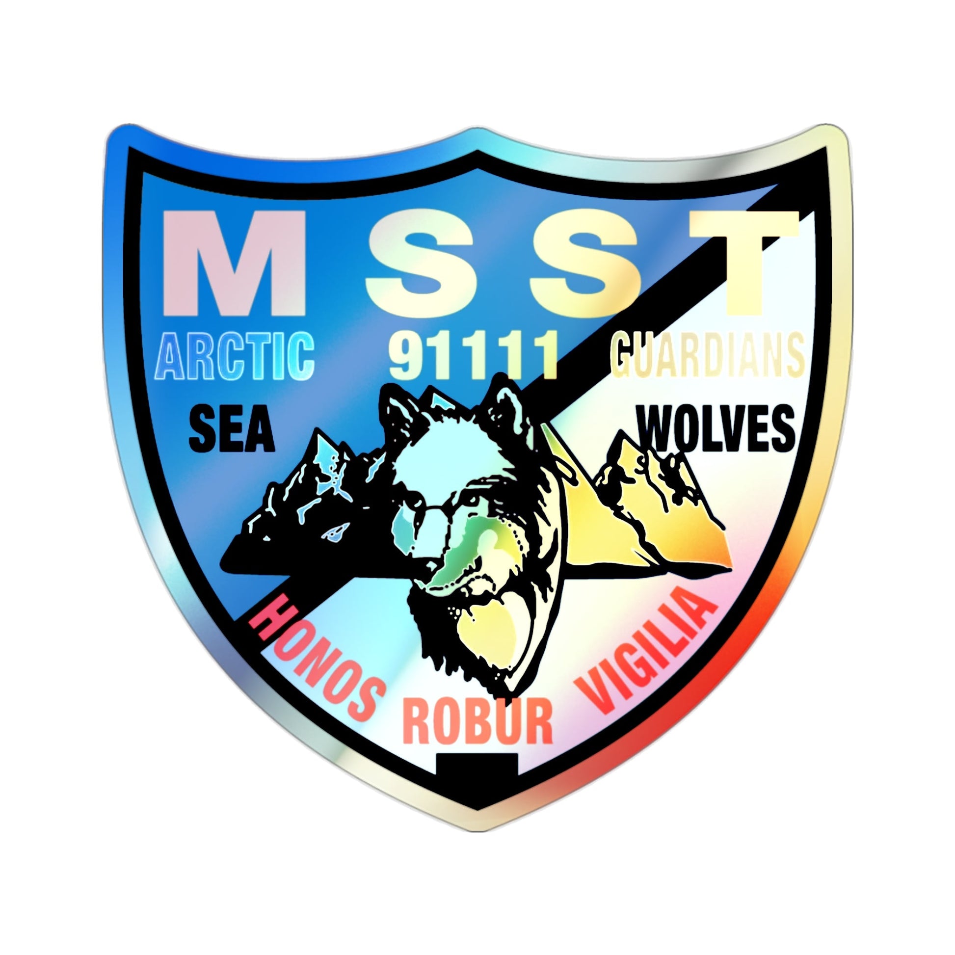 MSST Anchorage (U.S. Coast Guard) Holographic STICKER Die-Cut Vinyl Decal-2 Inch-The Sticker Space