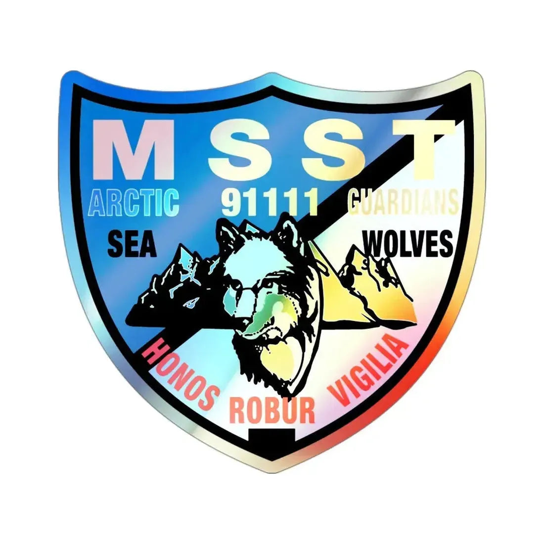 MSST Anchorage (U.S. Coast Guard) Holographic STICKER Die-Cut Vinyl Decal 3 Inch Holographic - The Sticker Space