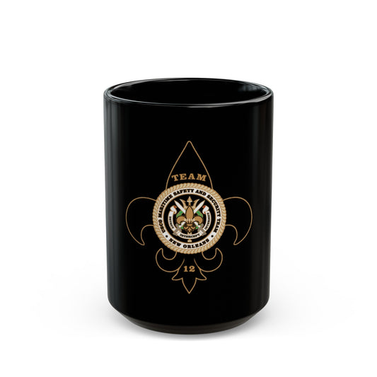 MSST New Orleans Team 12 (U.S. Coast Guard) Black Coffee Mug-15oz-The Sticker Space