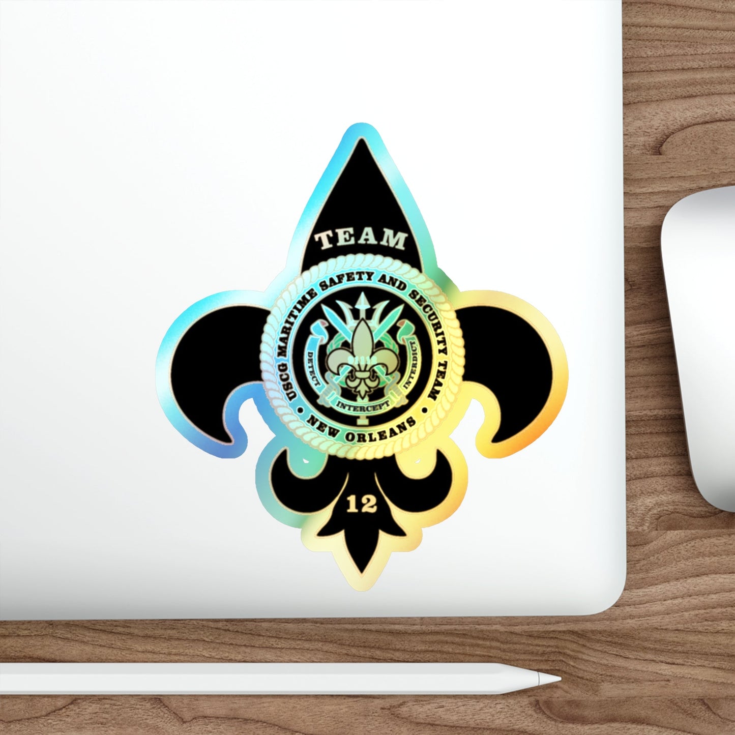 MSST New Orleans Team 12 (U.S. Coast Guard) Holographic STICKER Die-Cut Vinyl Decal-The Sticker Space