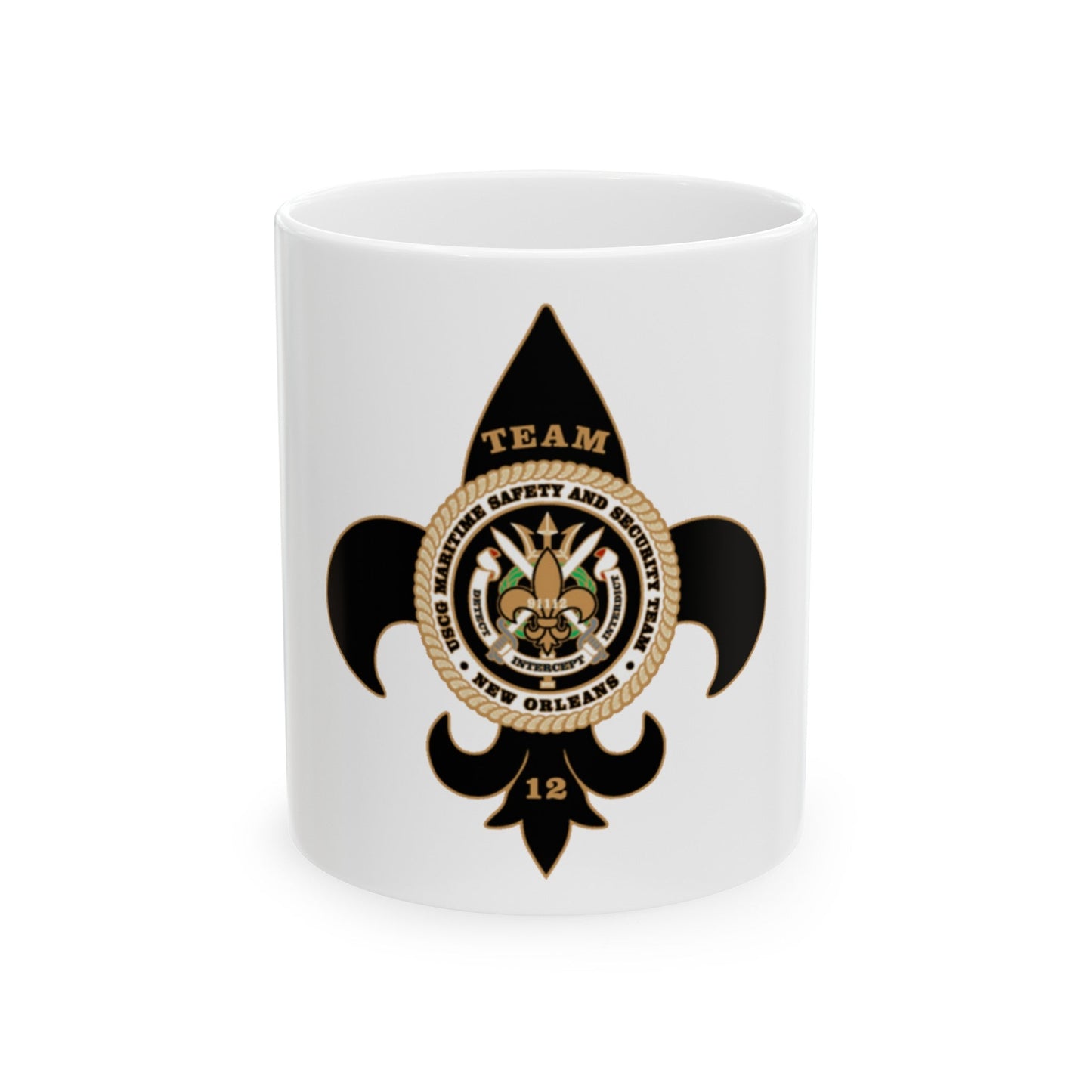 MSST New Orleans Team 12 (U.S. Coast Guard) White Coffee Mug-11oz-The Sticker Space