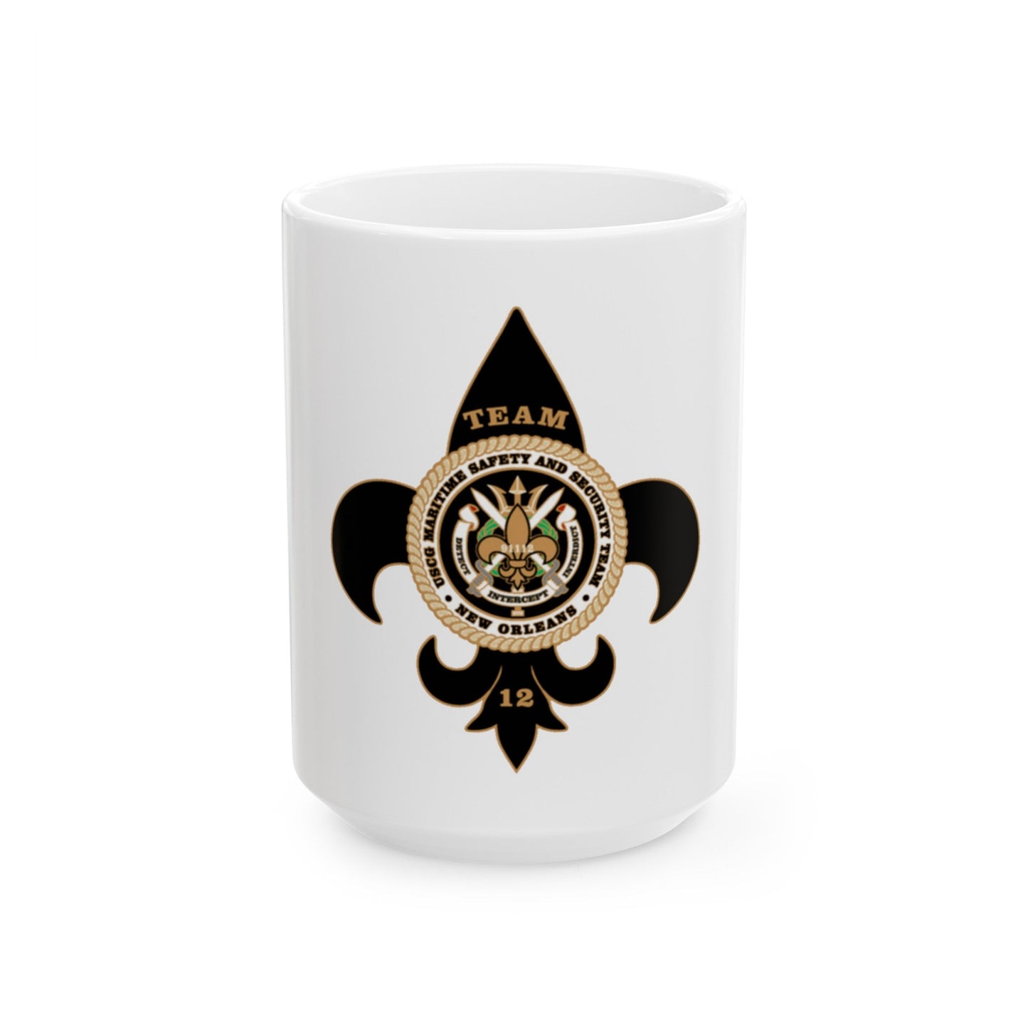 MSST New Orleans Team 12 (U.S. Coast Guard) White Coffee Mug-15oz-The Sticker Space