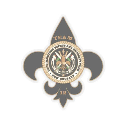 MSST New Orleans Team 12 (U.S. Coast Guard) STICKER Vinyl Kiss-Cut Decal 3 Inch Transparent - The Sticker Space