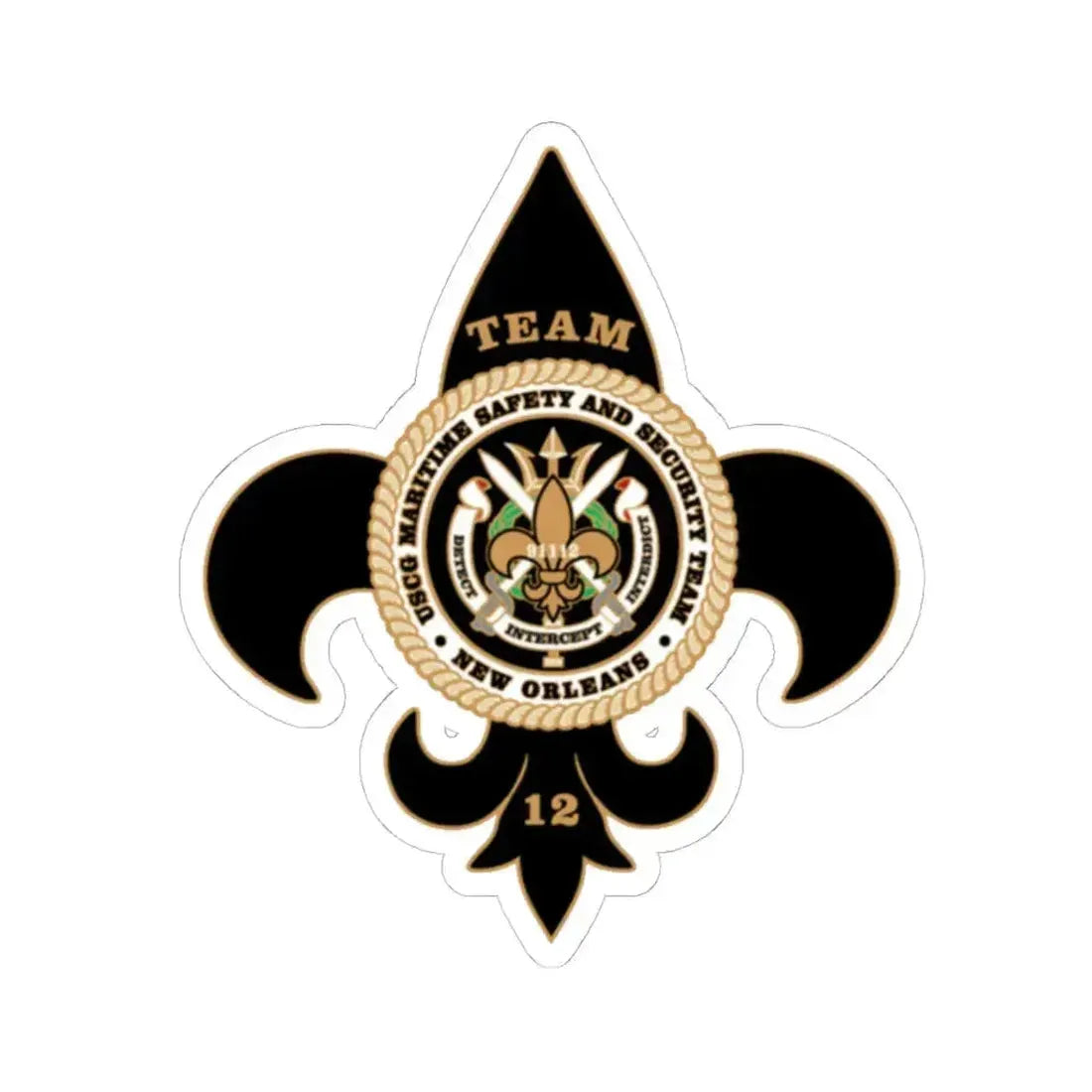 MSST New Orleans Team 12 (U.S. Coast Guard) STICKER Vinyl Kiss-Cut Decal 6 Inch White - The Sticker Space