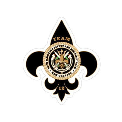 MSST New Orleans Team 12 (U.S. Coast Guard) Transparent STICKER Die-Cut Vinyl Decal 2 Inch - The Sticker Space
