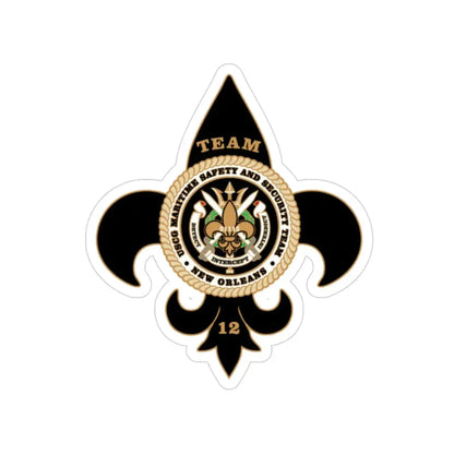 MSST New Orleans Team 12 (U.S. Coast Guard) Transparent STICKER Die-Cut Vinyl Decal 3 Inch - The Sticker Space