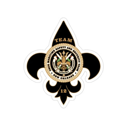 MSST New Orleans Team 12 (U.S. Coast Guard) Transparent STICKER Die-Cut Vinyl Decal 4 Inch - The Sticker Space