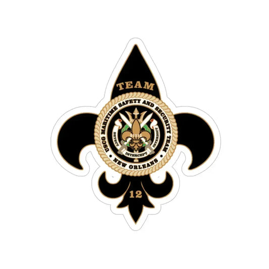 MSST New Orleans Team 12 (U.S. Coast Guard) Transparent STICKER Die-Cut Vinyl Decal 6 Inch - The Sticker Space