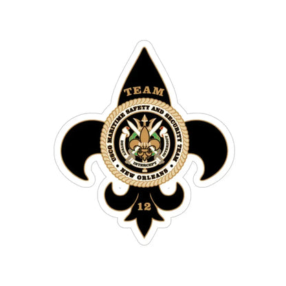 MSST New Orleans Team 12 (U.S. Coast Guard) Transparent STICKER Die-Cut Vinyl Decal 6 Inch - The Sticker Space