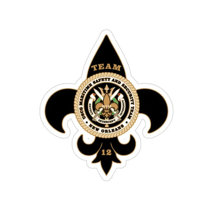 MSST New Orleans Team 12 (U.S. Coast Guard) Transparent STICKER Die-Cut Vinyl Decal - The Sticker Space