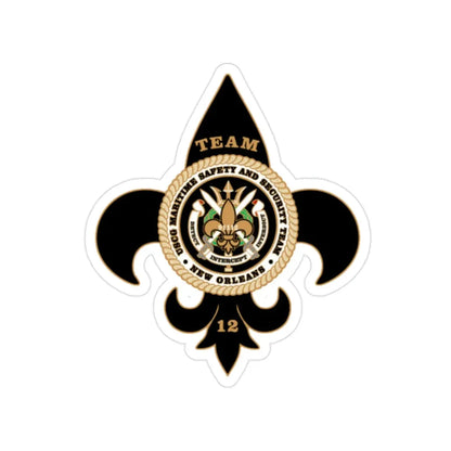 MSST New Orleans Team 12 (U.S. Coast Guard) Transparent STICKER Die-Cut Vinyl Decal - The Sticker Space