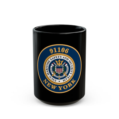 MSST New York 91106 Maritime Safety & Sec Team (U.S. Coast Guard) Black Coffee Mug-15oz-The Sticker Space