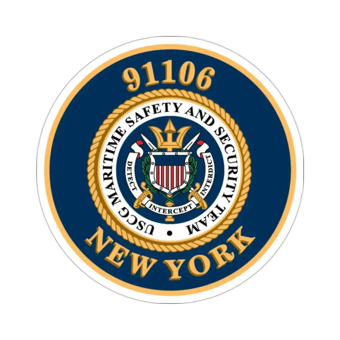 MSST New York 91106 Maritime Safety & Sec Team (U.S. Coast Guard) STICKER Vinyl Die-Cut Decal 2 Inch - The Sticker Space