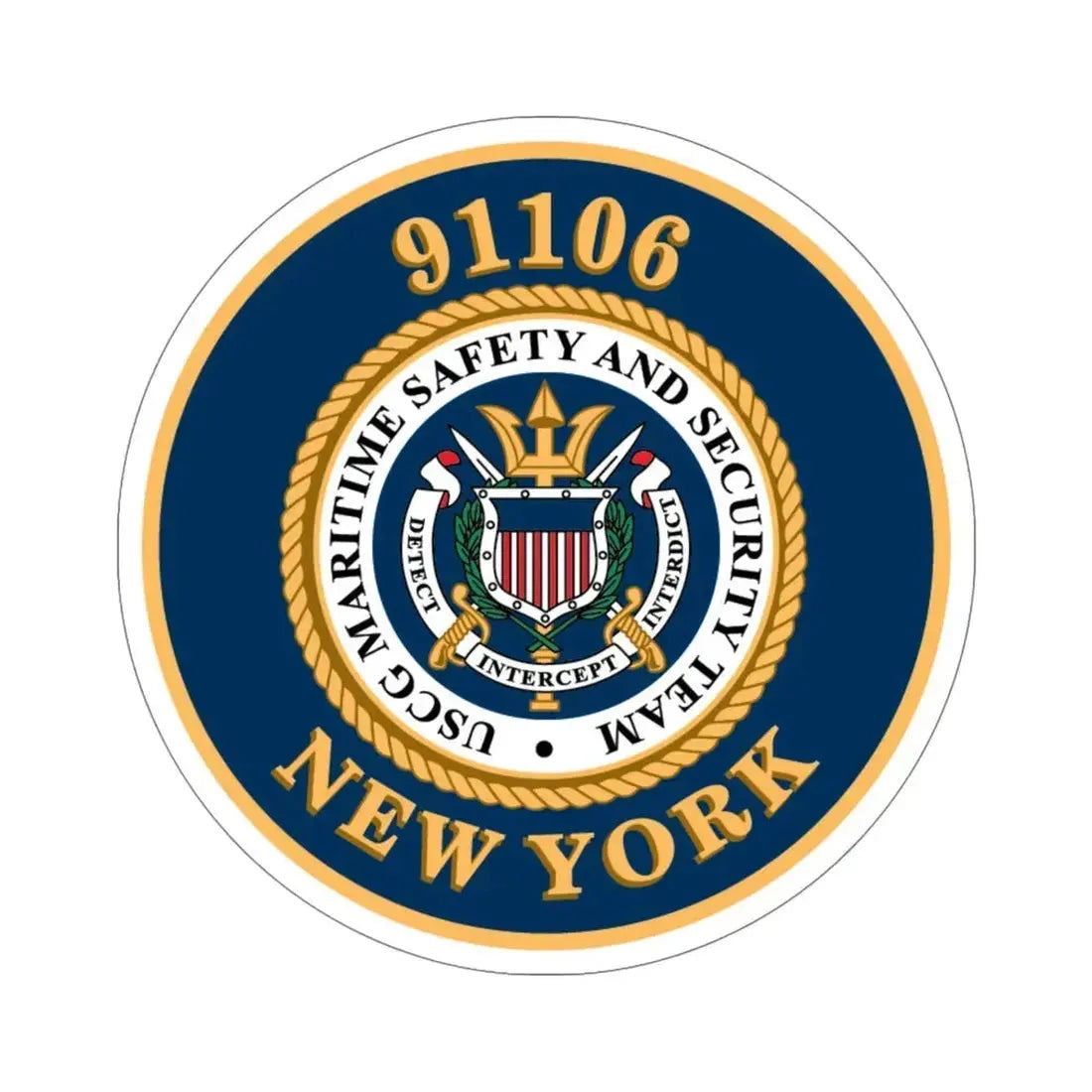 MSST New York 91106 Maritime Safety & Sec Team (U.S. Coast Guard) STICKER Vinyl Die-Cut Decal 6 Inch - The Sticker Space
