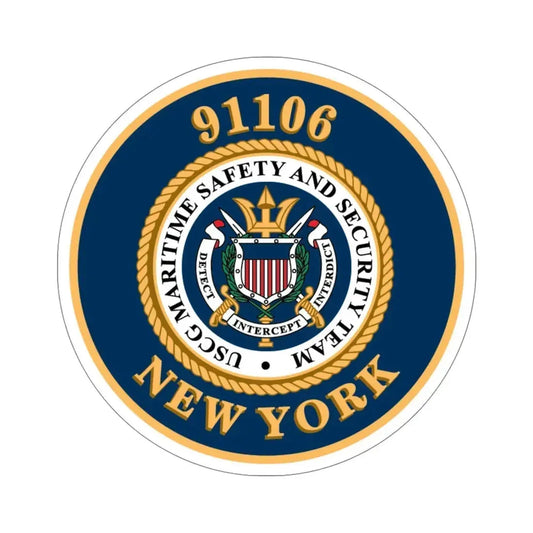 MSST New York 91106 Maritime Safety & Sec Team (U.S. Coast Guard) STICKER Vinyl Die-Cut Decal 6 Inch - The Sticker Space