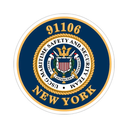 MSST New York 91106 Maritime Safety & Sec Team (U.S. Coast Guard) STICKER Vinyl Die-Cut Decal - The Sticker Space