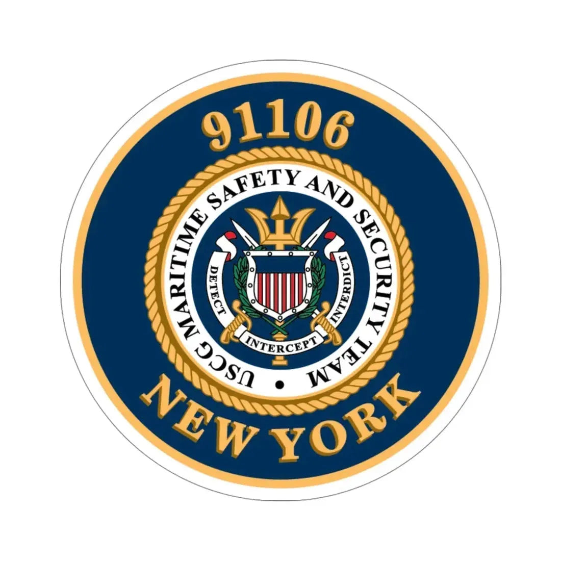 MSST New York 91106 Maritime Safety & Sec Team (U.S. Coast Guard) STICKER Vinyl Die-Cut Decal - The Sticker Space
