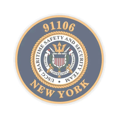 MSST New York 91106 Maritime Safety & Sec Team (U.S. Coast Guard) STICKER Vinyl Kiss-Cut Decal 6 Inch Transparent - The Sticker Space