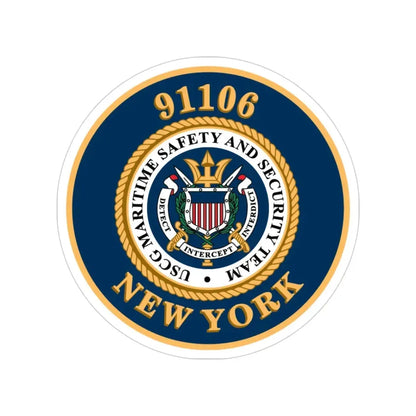 MSST New York 91106 Maritime Safety & Sec Team (U.S. Coast Guard) Transparent STICKER Die-Cut Vinyl Decal 3 Inch - The Sticker Space