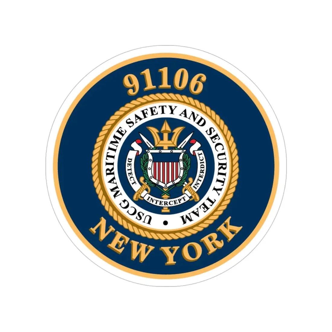 MSST New York 91106 Maritime Safety & Sec Team (U.S. Coast Guard) Transparent STICKER Die-Cut Vinyl Decal - The Sticker Space