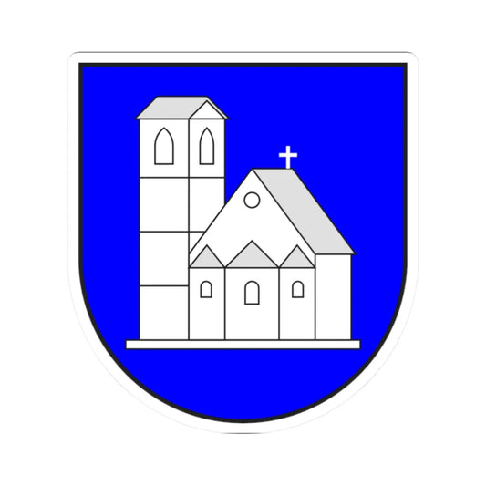 Müstair wappen (Switzerland) (Coat of Arms) STICKER Vinyl Kiss-Cut Decal 2 Inch White - The Sticker Space