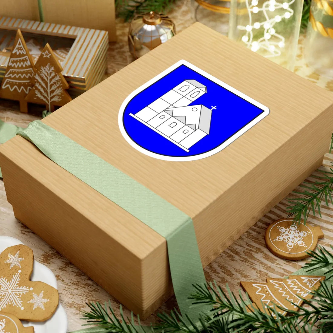 Müstair wappen (Switzerland) (Coat of Arms) STICKER Vinyl Kiss-Cut Decal - The Sticker Space