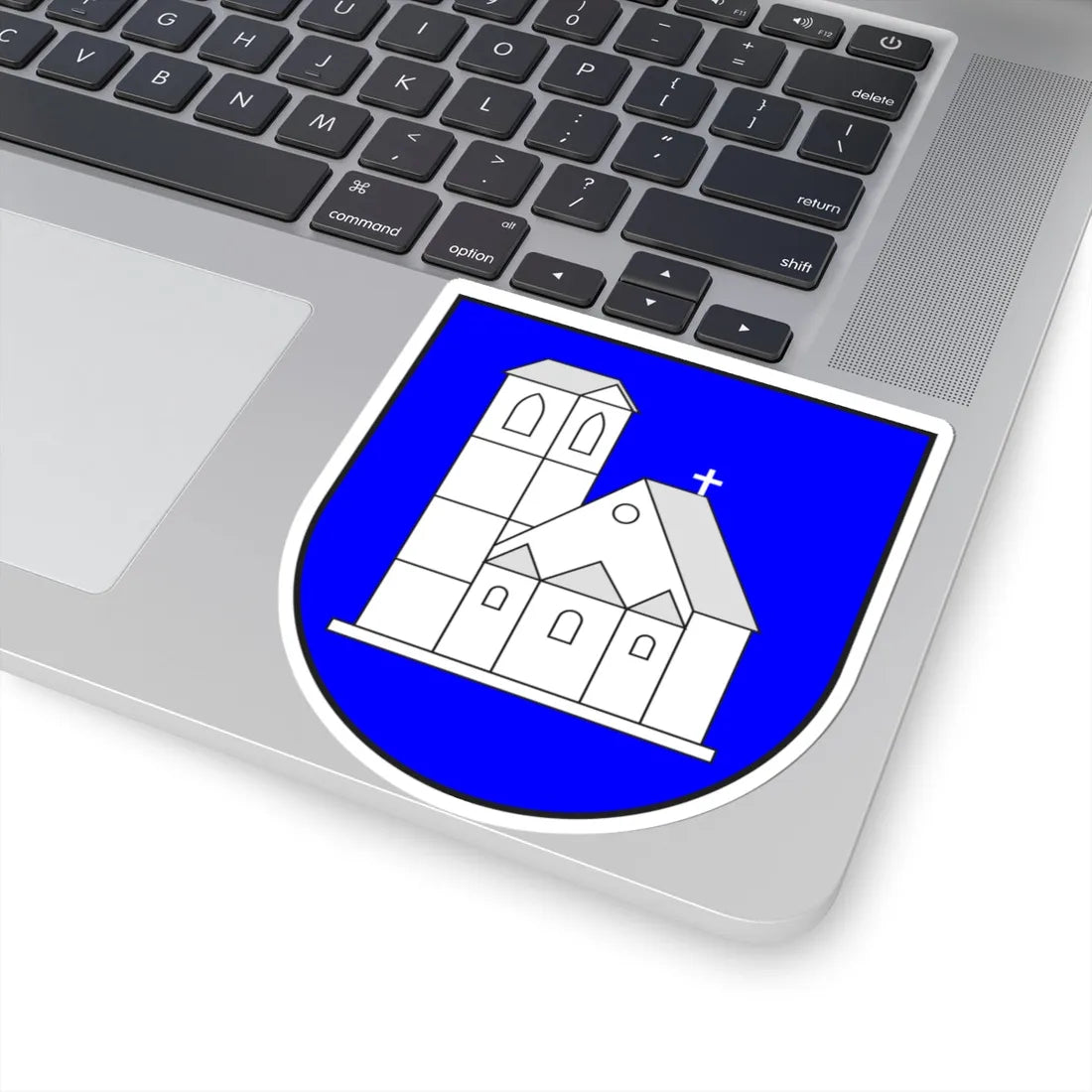 Müstair wappen (Switzerland) (Coat of Arms) STICKER Vinyl Kiss-Cut Decal - The Sticker Space