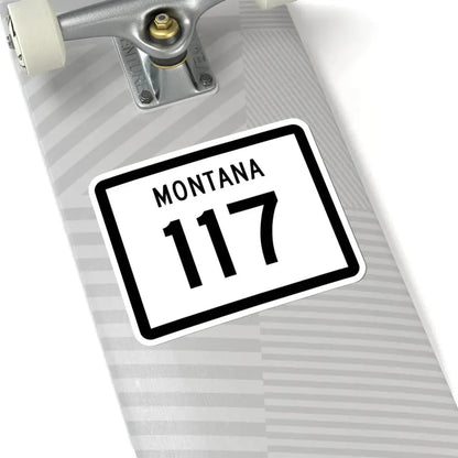 MT-117 (Montana) (Road Sign) STICKER Vinyl Kiss-Cut Decal - The Sticker Space