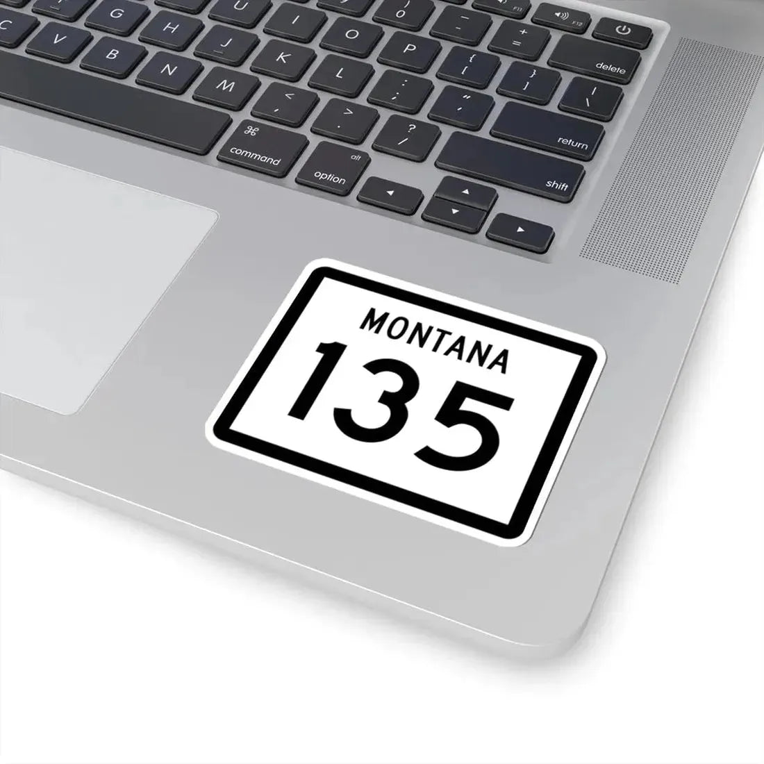 MT-135 (Montana) (Road Sign) STICKER Vinyl Kiss-Cut Decal - The Sticker Space