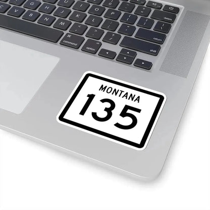MT-135 (Montana) (Road Sign) STICKER Vinyl Kiss-Cut Decal - The Sticker Space