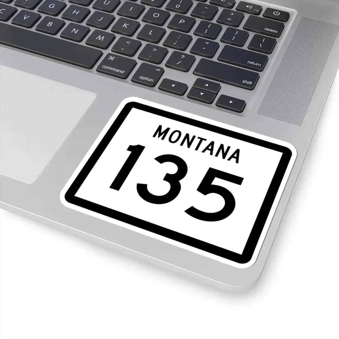 MT-135 (Montana) (Road Sign) STICKER Vinyl Kiss-Cut Decal - The Sticker Space