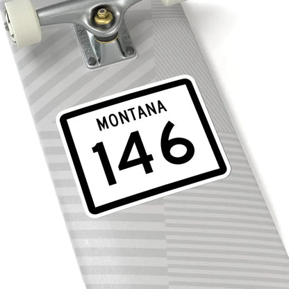 MT-146 (Montana) (Road Sign) STICKER Vinyl Kiss-Cut Decal - The Sticker Space