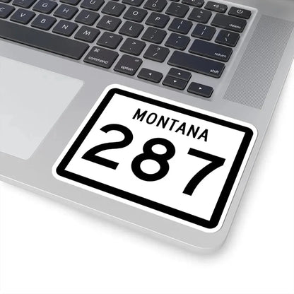 MT-287 (Montana) (Road Sign) STICKER Vinyl Kiss-Cut Decal - The Sticker Space