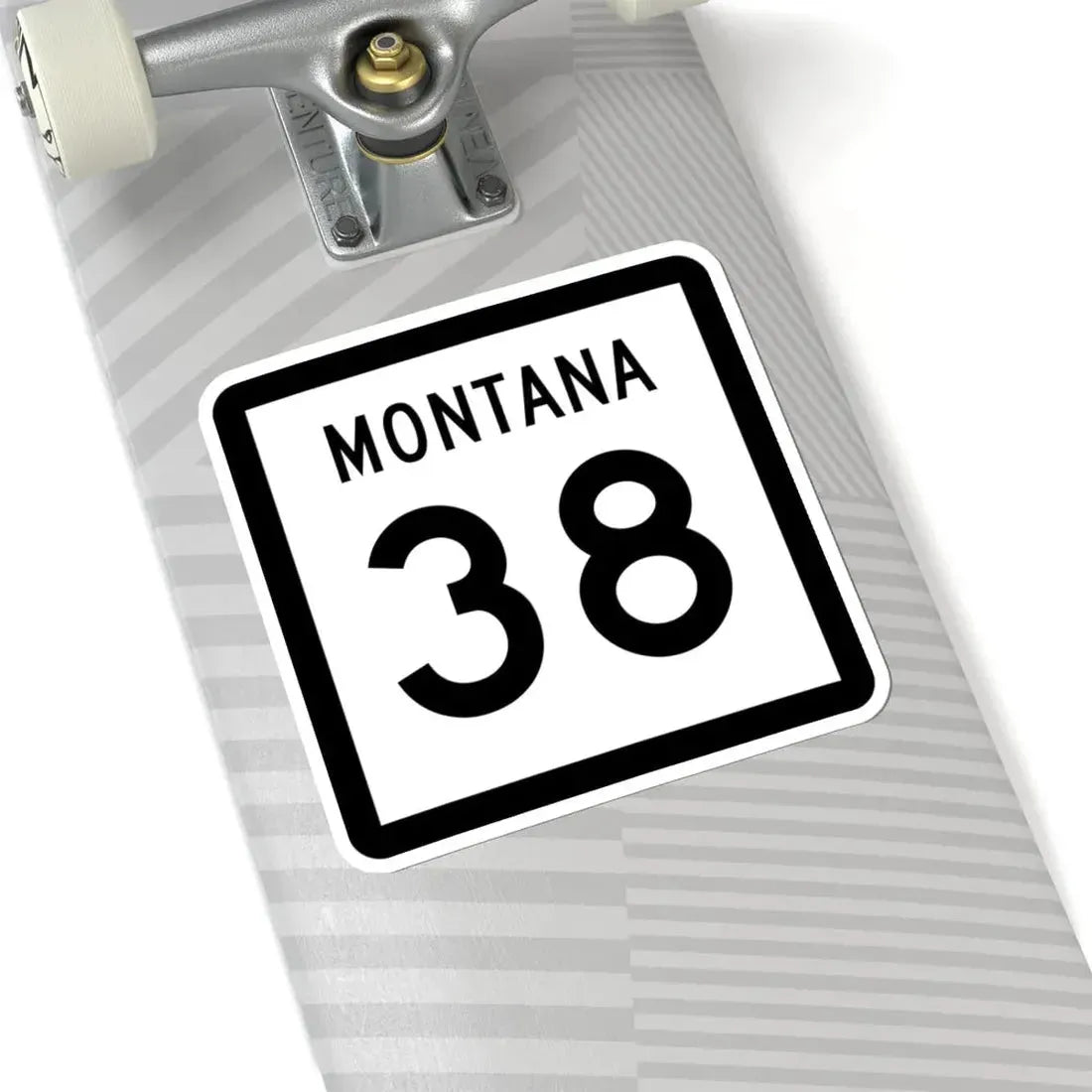 MT-38 (Montana) (Road Sign) STICKER Vinyl Kiss-Cut Decal - The Sticker Space