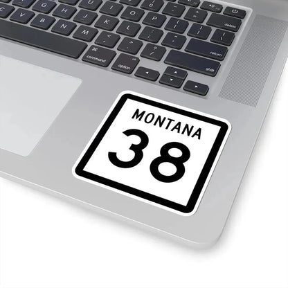 MT-38 (Montana) (Road Sign) STICKER Vinyl Kiss-Cut Decal - The Sticker Space