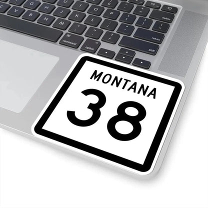 MT-38 (Montana) (Road Sign) STICKER Vinyl Kiss-Cut Decal - The Sticker Space