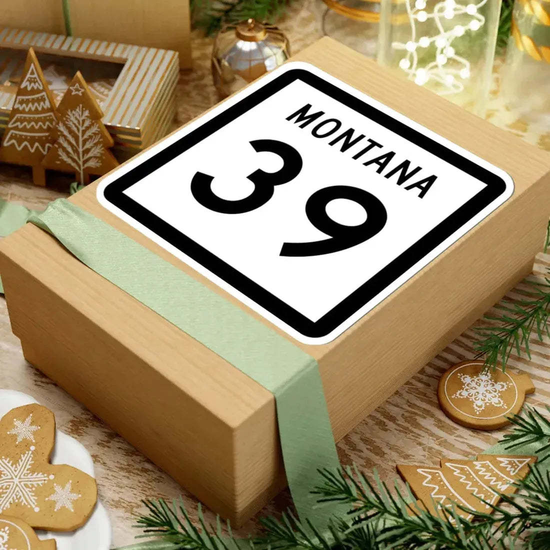 MT-39 (Montana) (Road Sign) STICKER Vinyl Kiss-Cut Decal - The Sticker Space