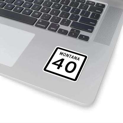 MT-40 (Montana) (Road Sign) STICKER Vinyl Kiss-Cut Decal - The Sticker Space