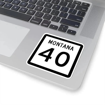 MT-40 (Montana) (Road Sign) STICKER Vinyl Kiss-Cut Decal - The Sticker Space