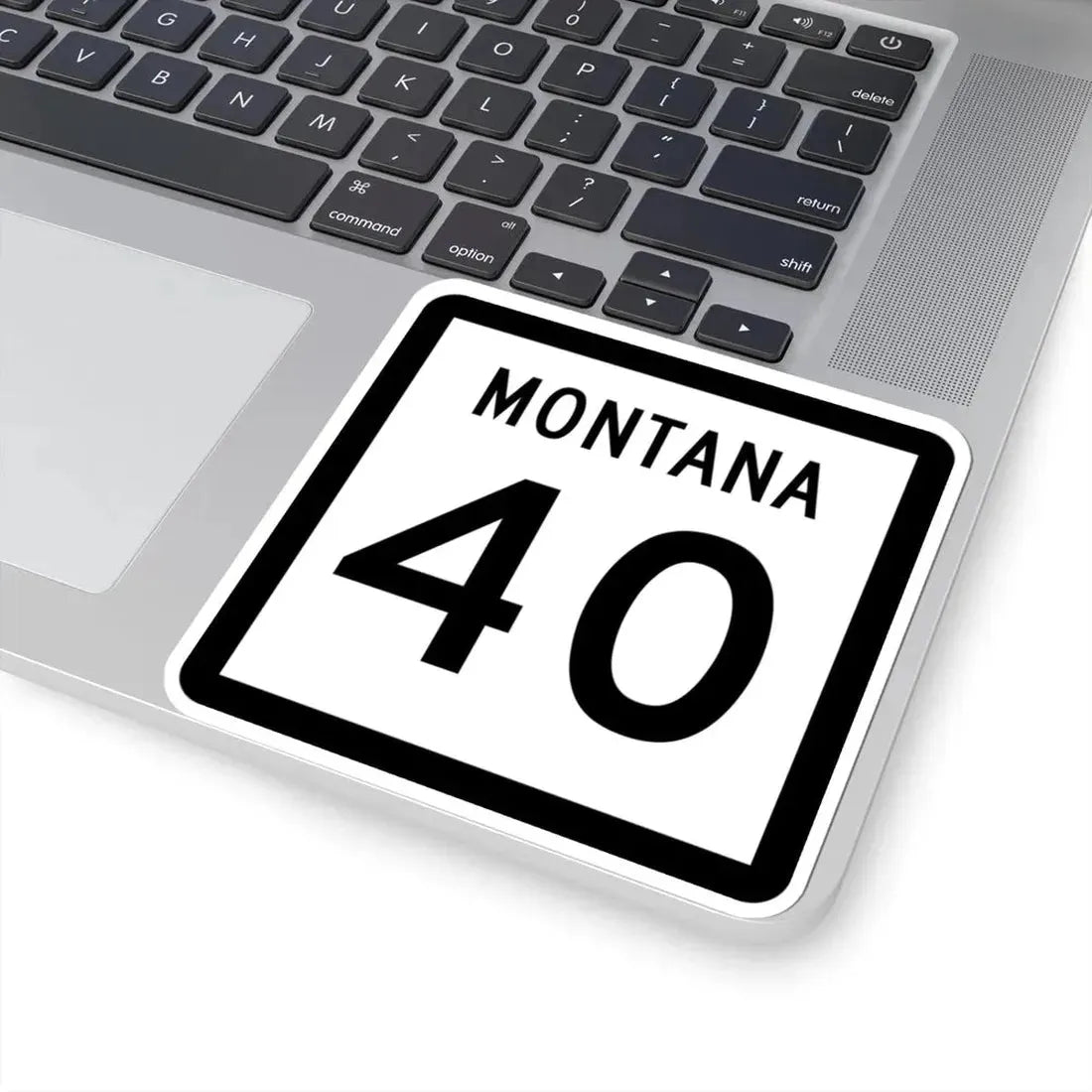 MT-40 (Montana) (Road Sign) STICKER Vinyl Kiss-Cut Decal - The Sticker Space