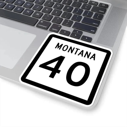 MT-40 (Montana) (Road Sign) STICKER Vinyl Kiss-Cut Decal - The Sticker Space