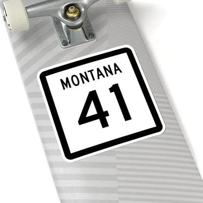 MT-41 (Montana) (Road Sign) STICKER Vinyl Kiss-Cut Decal - The Sticker Space