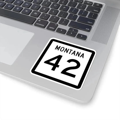 MT-42 (Montana) (Road Sign) STICKER Vinyl Kiss-Cut Decal - The Sticker Space