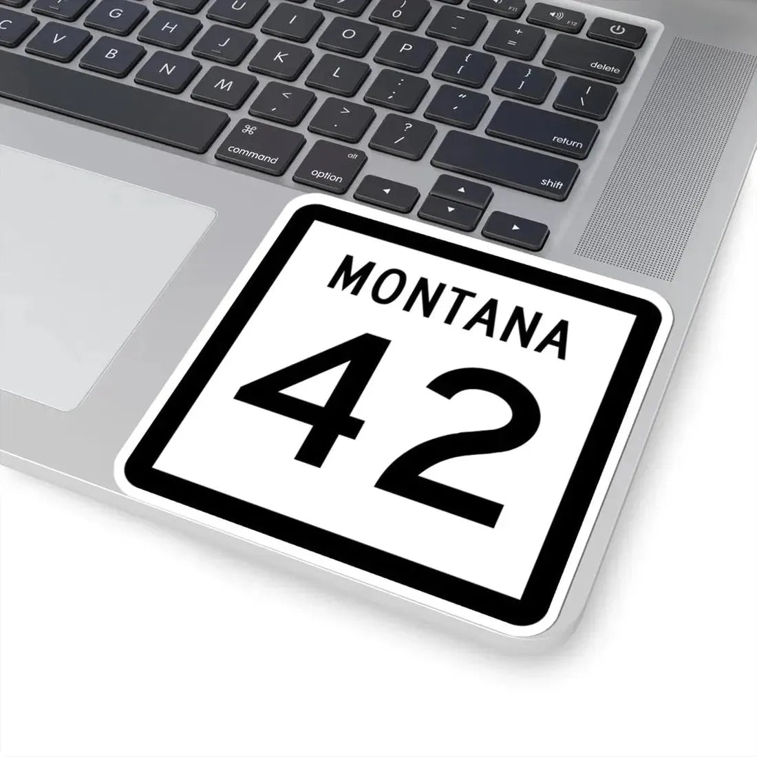MT-42 (Montana) (Road Sign) STICKER Vinyl Kiss-Cut Decal - The Sticker Space