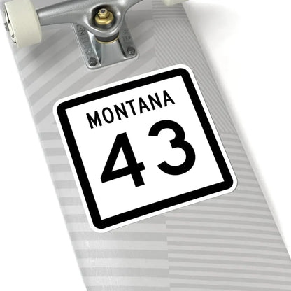 MT-43 (Montana) (Road Sign) STICKER Vinyl Kiss-Cut Decal - The Sticker Space