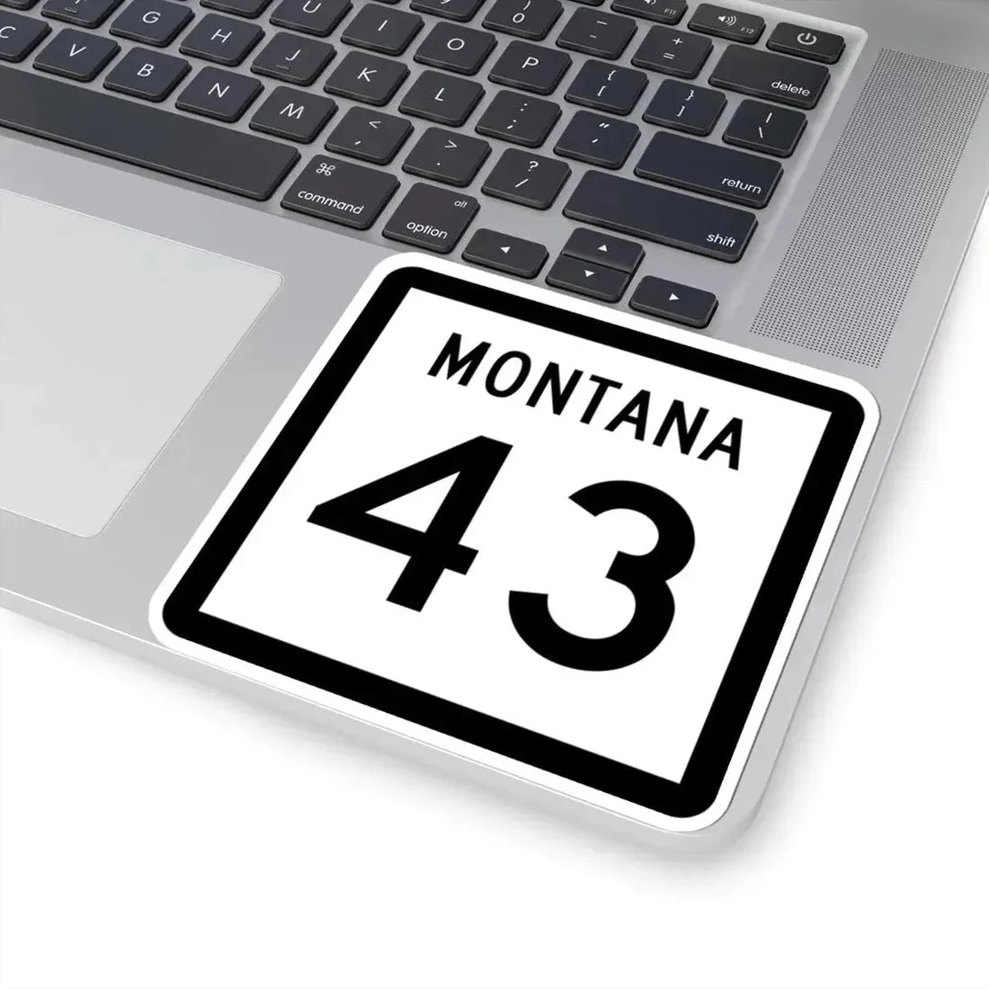 MT-43 (Montana) (Road Sign) STICKER Vinyl Kiss-Cut Decal - The Sticker Space