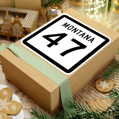 MT-47 (Montana) (Road Sign) STICKER Vinyl Kiss-Cut Decal - The Sticker Space