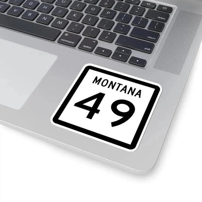 MT-49 (Montana) (Road Sign) STICKER Vinyl Kiss-Cut Decal - The Sticker Space